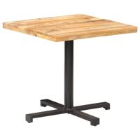 VidaXL Bistrotafel vierkant 80x80x75 cm ruw mangohout - thumbnail