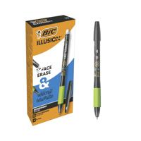 Gelschrijver bic gelocity illusion m zwart | 12 stuks - thumbnail