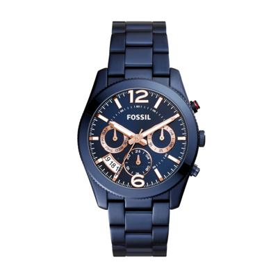 Fossil horlogeband ES4093 Staal Blauw 20mm