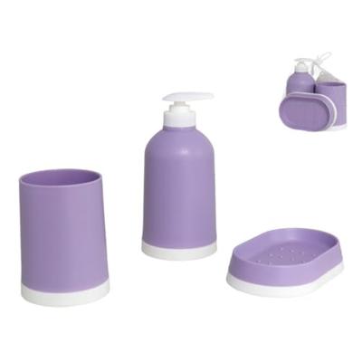 Klassieke Badset 3 delig voor in de badkamer Paars Klassieke Badset 3 delig voor in de badkamer Paars