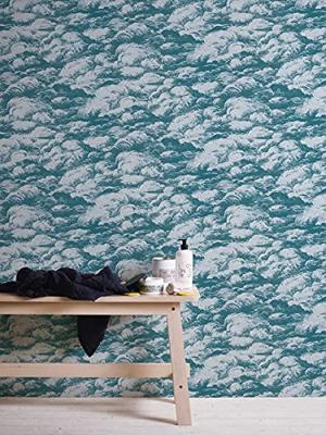Architects Paper Jungle Chic blauw behang | 377053 - thumbnail