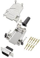 encitech DTZF09-DBCP-K 6355-0048-01 D-sub male connectorset 180 ° Aantal polen: 9 Crimpen 1 stuk(s) - thumbnail