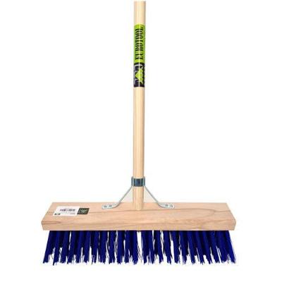 MM Eurotool Stalbezem pvc blauw 45cm fsc steel 150cm stokhouder