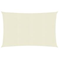 Zonnezeil 160 g/m 3x6 m HDPE crmekleurig - thumbnail