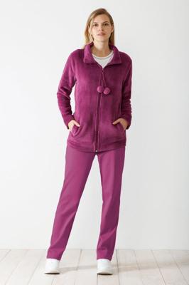 Paars dames huispak van Hajo