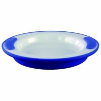 Warmhoudbord wit/blauw - thumbnail