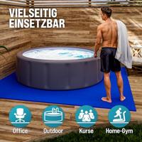 Vloerbescherming - Puzzelmat 32-delig Blauw afmeting 180x360x1cm - thumbnail