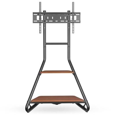 TV Vloerstandaard | 37 - 75 " | Maximaal schermgewicht: 40 kg | Bauhaus Design | Aanpasbare vooraf ingestelde hoogtes | MDF / Staal | Bruin / Zwart TV Vloerstandaard | 37 - 75 " | Maximaal schermgewicht: 40 kg | Bauhaus Design | Aanpasbare vooraf ingestelde hoogtes | MDF / Staal | Bruin / Zwart