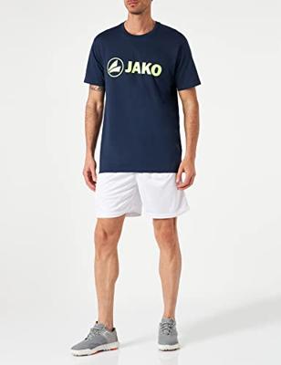 JAKO 6160 T-Shirt Promo - Marine Gemeleerd/Fluo Citroen - 4XL