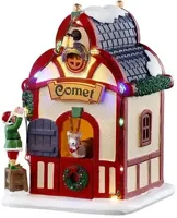 Lemax comet's den verlicht kerstdorp tafereel Santa's Wonderland 2025 - thumbnail