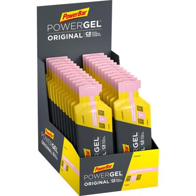 PowerBar Powergel Original Energie gel aardbei banaan x24 PowerBar Powergel Original Energie gel aardbei banaan x24