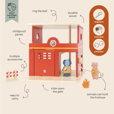 Trixie houten dieren brandweerkazerne