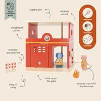 Trixie houten dieren brandweerkazerne - thumbnail