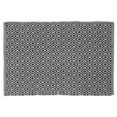 Badmat Sealskin Trellis 60x90 cm Katoen Zwart