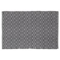 Badmat Sealskin Trellis 60x90 cm Katoen Zwart - thumbnail