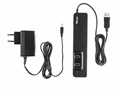 Trust Oila 7-Poorts Usb 2.0-Hub, Zwart