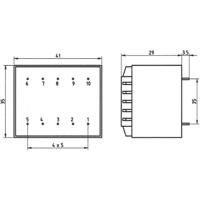 Weiss Elektrotechnik 85/355 Printtransformator 1 x 230 V 1 x 24 V/AC 3.20 VA 133 mA - thumbnail