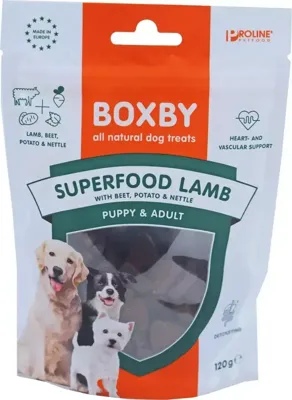 Proline Boxby Superfood lamb 120 gram - Gebr de boon