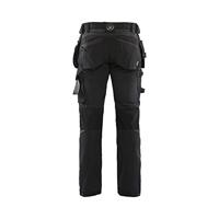 Blåkläder Werkbroek met 4-weg stretch 15221645 | Zwart/Rood | Maat 54 - 7330509724255 - thumbnail