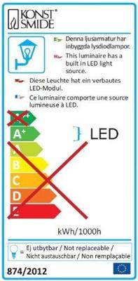 Monza staande lamp PowerLED geborsteld aluminium 51cm 7918-310