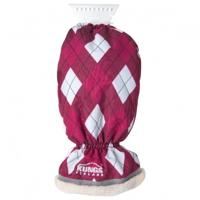 Kungs ijskrabber met handschoen rood 34 cm - thumbnail