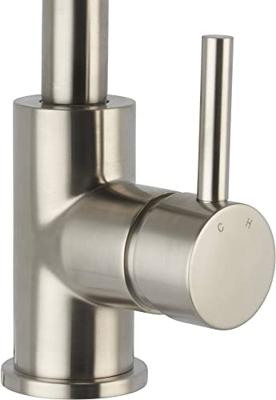 Saqu Shine wastafelkraan draaibaar geborsteld staal