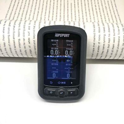 Fiets code tabel schokbestendig silicone kleurrijke beschermende case voor iGPSPORT 618 host niet inbegrepen (zwart)