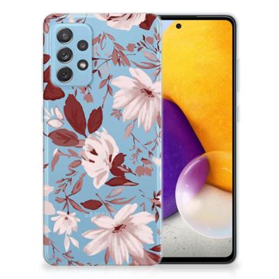 Smartphone hoesje Samsung Galaxy A72 Watercolor Flowers