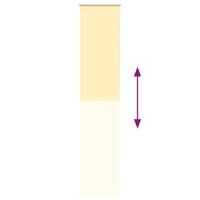 VidaXL Rolgordijn 40x230 cm stof verduisterend geel stofbreedte 35,7cm - thumbnail