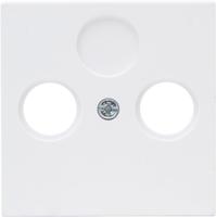 Enzo Kopp hk07 pure mat wit afdekplaat voor coax - 4624040 - thumbnail