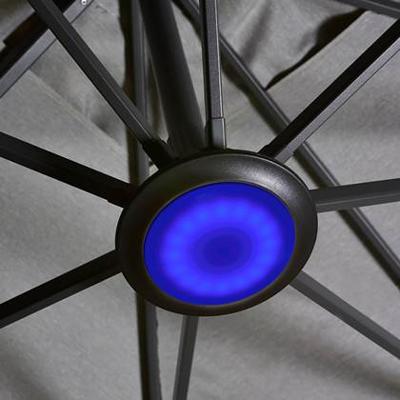 Parasolverlichting LED veelkleurig zwart zonwering Platinum - Platinum