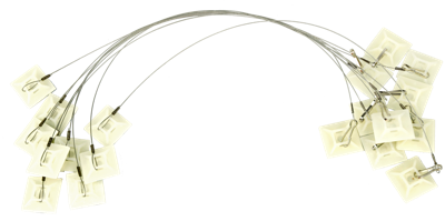 Plak-anker voor voerdoos tweezijdig 25cm + haak (set=10st) Plak-anker voor voerdoos tweezijdig 25cm + haak (set=10st)