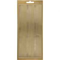 Creativ Company Stickers, randen, vel 10x23 cm, goud, 1 vel - thumbnail
