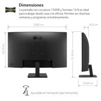 LG 32MR50C-B 32 Full HD VA Curved Monitor - thumbnail
