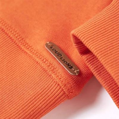 Kindertrui met gorillaprint 104 donkeroranje Kindertrui met gorillaprint 104 donkeroranje