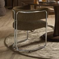 Light&living Eetkamerstoel 56x52x72 cm ADANTE donker bruin+chroom - thumbnail