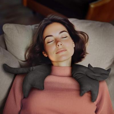 Leschi Verwarmingskussen Clara de Kat - Aubergine