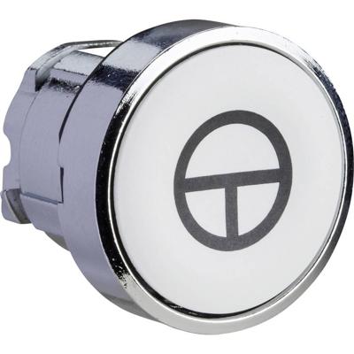 Schneider Electric ZB4BA145 ZB4BA145 Terugstelbaar (Ø) 22 mm T Chroom, Wit 1 stuk(s)