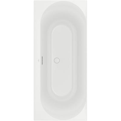 Villeroy & Boch Loop duobad - 170x75cm - rechthoek/binnenbad ovaal - acryl Stone White mat uba170lof2v-rw Villeroy & Boch Loop duobad - 170x75cm - rechthoek/binnenbad ovaal - acryl Stone White mat uba170lof2v-rw