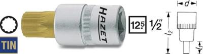 HAZET dopsleutelbit "990" screwdr.one.xzn 14mm 990 - 14