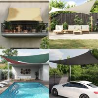 VidaXL Zonnescherm vierkant 2,5x2,5 m oxford stof beige - thumbnail