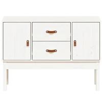 Dressoir 110x40x78 cm massief grenenhout wit - thumbnail