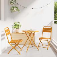 Bistroset 3 pcs Mosterdgeel Staal - thumbnail