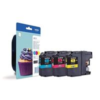 Brother inktcartridge, 600 pagina&apos;s, OEM LC-123RBWBP, 3 kleuren - thumbnail