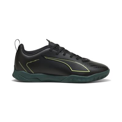PUMA Ultra 6 Play Zaalvoetbalschoenen (IN) Kids Zwart Donkergroen Lichtgroen