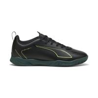PUMA Ultra 6 Play Zaalvoetbalschoenen (IN) Kids Zwart Donkergroen Lichtgroen - thumbnail