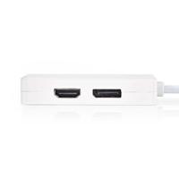 Nedis CCGP37460WT02 Mini-displayport Multi-adapterkabel Mini-displayport Male - Displayport Female + Dvi-d 24+1-pins Female + Hdmi-uitgang 0,2 M Wit - thumbnail