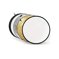 Godox reflectieschermen 5-in-1 Gold, Silver, Soft Gold, White, Translucent - 110cm - thumbnail