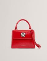 Ted Baker Roseau Rose Detail Mini Crinkle Bag-Red - thumbnail