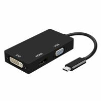 Adapter USB-C naar VGA/HDMI/DVI Aisens A109-0343 HDMI USB VGA USB 3.2 Zwart 15 cm - thumbnail